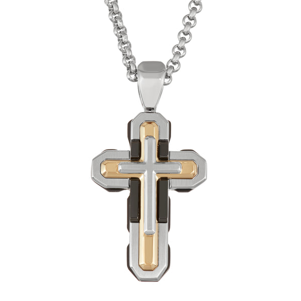 complex cross neckalce