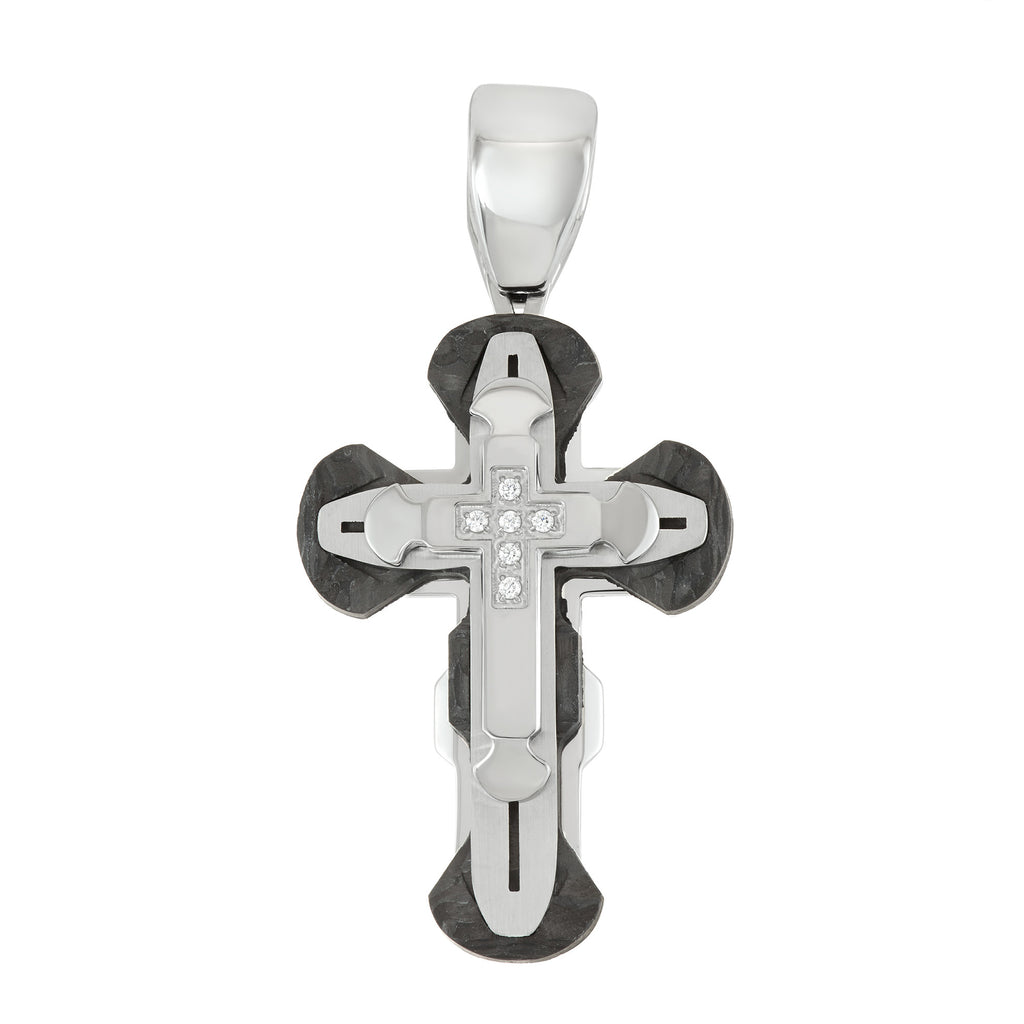 Ernest Jones Men's Diamond Cross Necklace Men's Diamond Cross
