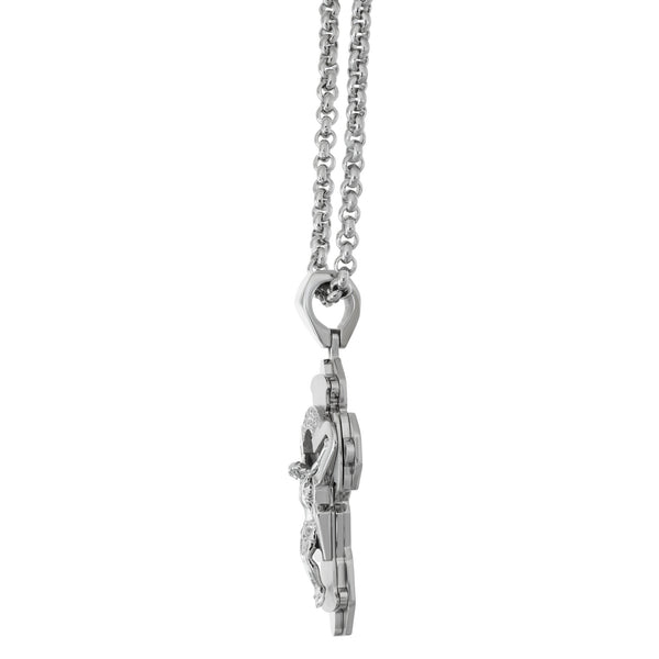 mens diamond crucifix