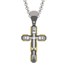 mens cross necklace